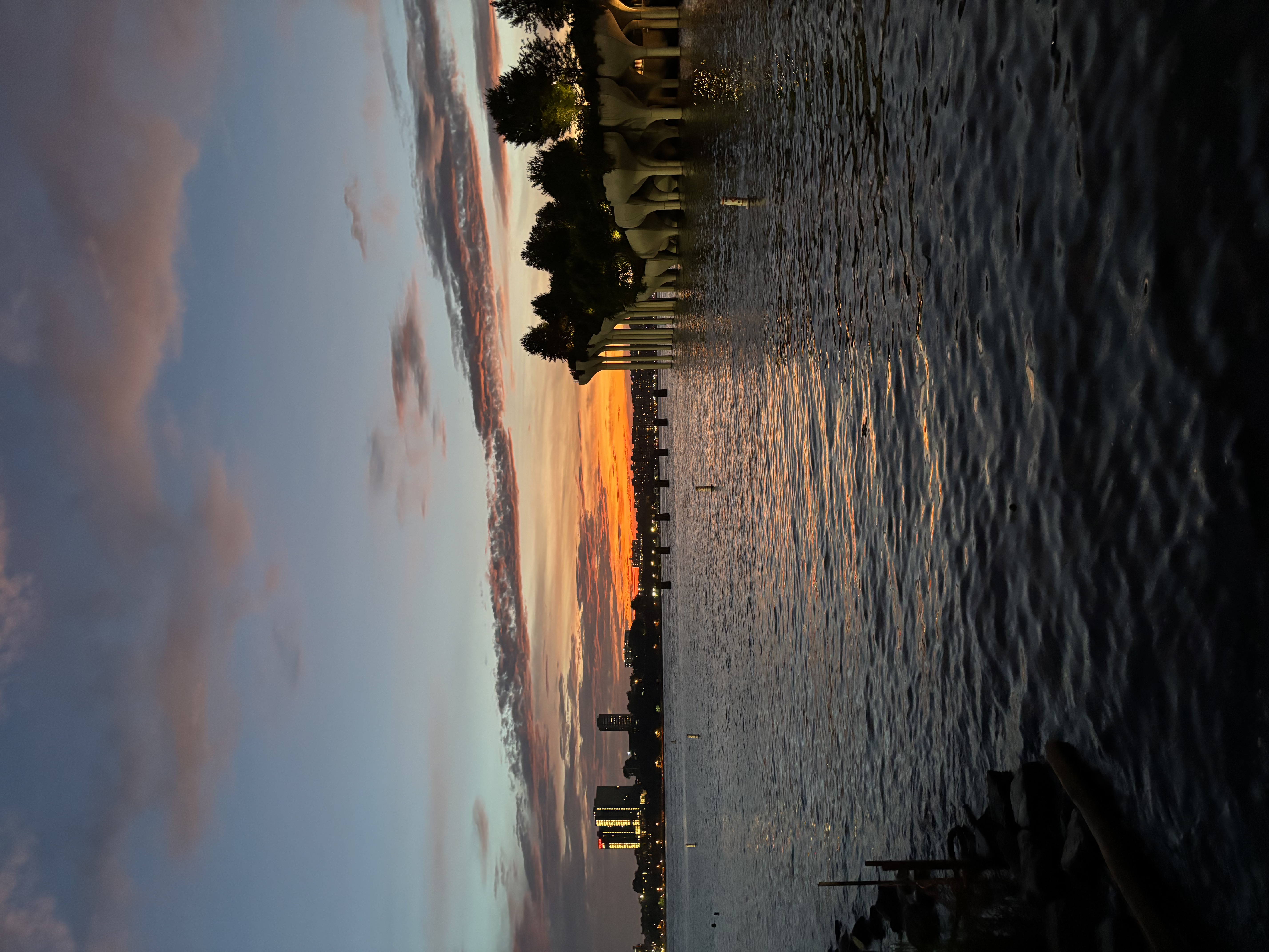 Sunset and the Little Island. Chelsea, NYC